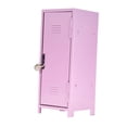 thumbnail image 4 of veasfak Mini Locker Decorative Iron Girls Lockbox for Stationery Jewelry Living Room pink, 4 of 9