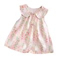 thumbnail image 2 of Économies d'Été! Robe d'Été pour Enfants, Robes Décontractées pour Filles en Liquidation, Robe Sans Manches à Col Rond pour Enfants, Robe d'Été Décontractée à Col de Poupée, 2 of 3