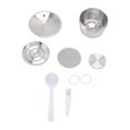 thumbnail image 3 of Lishi Kit de Capsules de Café Réutilisables en Acier Inoxydable avec Filtre, Brosse, Cuillère et Plaque de Pressage en Poudre - Compatible avec EDG DG325, 3 of 20