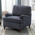 thumbnail image 2 of Fauteuil de Transition en Tissu Polyester Bleu Marine Clarendon Rembourré, 2 of 10