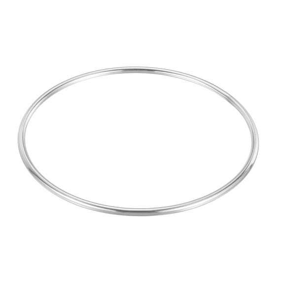 Uxcell Metal O Rings, (4.7"OD, 4.4"ID, 0.16"Thick), 304 Stainless Steel Heavy Duty Round Ring Buckles, Suit for Macrame/DIY Craft/Hardware/Keychain/Belt/Dog Leash