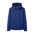 thumbnail image 2 of KIHOUT Manteau Coquille Souple Léger pour Homme, Doublé en Molleton, à Capuchon, Résistant à l'Eau, Coupe-Vent pour Randonnée Hivernale, 2 of 4