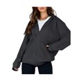 thumbnail image 3 of Veste à Capuche Décontractée à Manches Longues pour Femmes Zip Outwear Couleur Unie avec Poches Sweat Automne, 3 of 9
