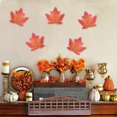 thumbnail image 2 of 50pcs Fabric Autumn Maple Leaves - Fall/Halloween Classroom Decoration, Reusable Seasonal Table Scatter, 2 of 6