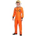 thumbnail image 3 of Combinaison Costume Astronaut Orange pour Adulte, 3 of 3