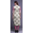 thumbnail image 4 of Bimba Kurti Droite en Rayonne Slub à Manches 3/4 Tunique Imprimée Haut Vêtements d'Été, 4 of 6