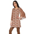 thumbnail image 2 of Moomaya Kurtis Courtes en Poly-Crêpe pour Femmes, Robe à Manches Kimono Imprimée, Haut Indien, 2 of 5
