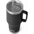 thumbnail image 1 of YETI Rambler Tasse à Paille 35 oz, Isolée sous Vide, Acier Inoxydable, Noir, 1 of 8