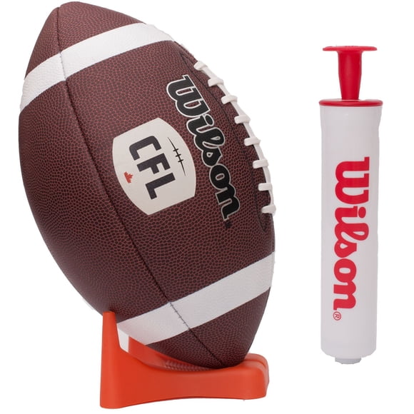 Ballon de football CFL par Wilson avec pompe et tee