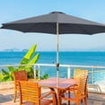 thumbnail image 5 of Fridja Auvent de Remplacement pour Parasol de Patio à 6 Baleines de 118 Pouces, Auvent de Remplacement Protection UV Imperméable pour Parasol de Table de Marché Extérieur, Auvent de Parasol Extérieur pour Restaurant, Cour, Cour, Piscine, 5 of 5