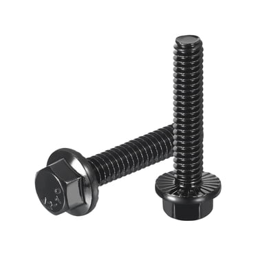 15Pack 1/4-20 x 1-1/4" Flanged Hex Head Bolts, 304 Stainless Steel Hexagon Screws