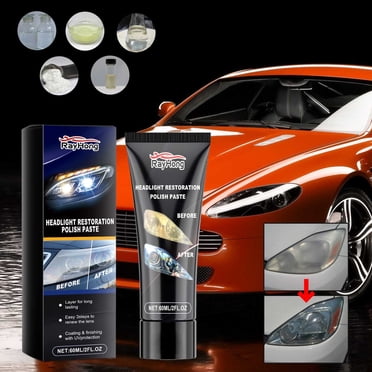 Amzcrzy Headlight Repair Paste Headlight Restoration Polish Paste Headlight Restoration Paste Headlight Restoration 60Ml Cleaning Supplies Car Accessories Car Cleaning Kit Car Wash Kit