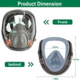 thumbnail image 2 of Respirator Mask Full Face Respirator Mask Reusable Gas Mask 6800 Facepiece Respirator 15 in1 Full Face Cover Set with Storage Bag Against Gases Dust Vapors for Welding Sanding Cutting Coa, 2 of 14