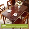 thumbnail image 4 of ORUYROP 2mm Thick Clear Table Cover, 68 x 40 Inch, Table Protector for Dining Room Table, Clear Table Cloth Cover Protector, Clear Table Pad, Plastic Table Cloth for Kitchen Wooden Table, 4 of 7