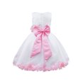 thumbnail image 3 of Oyolan Robe de Demoiselle d'Honneur pour Bébé Fille Robe de Fête Formelle de Mariage Robe de Baptême en Tulle Princesse Concours Rose 4, 3 of 5