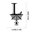 thumbnail image 1 of Spider Halloween Decoration Hang Tag Set with 26 Iron Letters 5.3 cm x 9 cm, Black Rope Included, 1 of 4