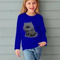 thumbnail image 5 of RXIRUCGD Chemises à Manches Longues pour Filles, Col Rond Mignon, Blouses Décontractées Élégantes (Bleu, Taille : 13 Ans), 5 of 5
