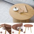 thumbnail image 4 of 2 Pack 72-inch Fitted Vinyl Tablecloth, Clear Round Table Cover with Elastic Edge, Waterproof Stretchable Table Protector Fit 57"-68" Diameter for Picnic Camping Outdoor, 4 of 7