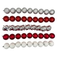 thumbnail image 1 of Holiday Time 45 Count Shatterproof Ornaments-Red/Silver/White, 1 of 4