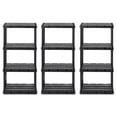 thumbnail image 1 of Gracious Living 4 Shelf Knect-A-Shelf Solid Light Duty Storage Unit, 3 Pack, 1 of 12