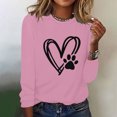 thumbnail image 1 of XZNGL Womens Printed Round Neck Pullover Long Sleeved Casual Womens, 1 of 1