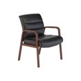 thumbnail image 1 of BBF - Chaise - Dossier Bas - Accoudoirs - Cuir Reconstitué - Noir, 1 of 7