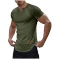 thumbnail image 2 of asjyhkr Mens Workout Compression T Shirts Ribbed V Neck Short Sleeve Tops Summer 2025 Gym Athletic Running Tees, 2 of 9