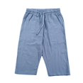thumbnail image 3 of Men's Long Linen Shorts Below Knee Pocketed 3/4 Summer Drawstring Capri Pant, 3 of 3