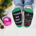 thumbnail image 3 of Christmas Crew Socks Letter Printed Unisex Socks Novelty Socks Athletic Socks, 3 of 10