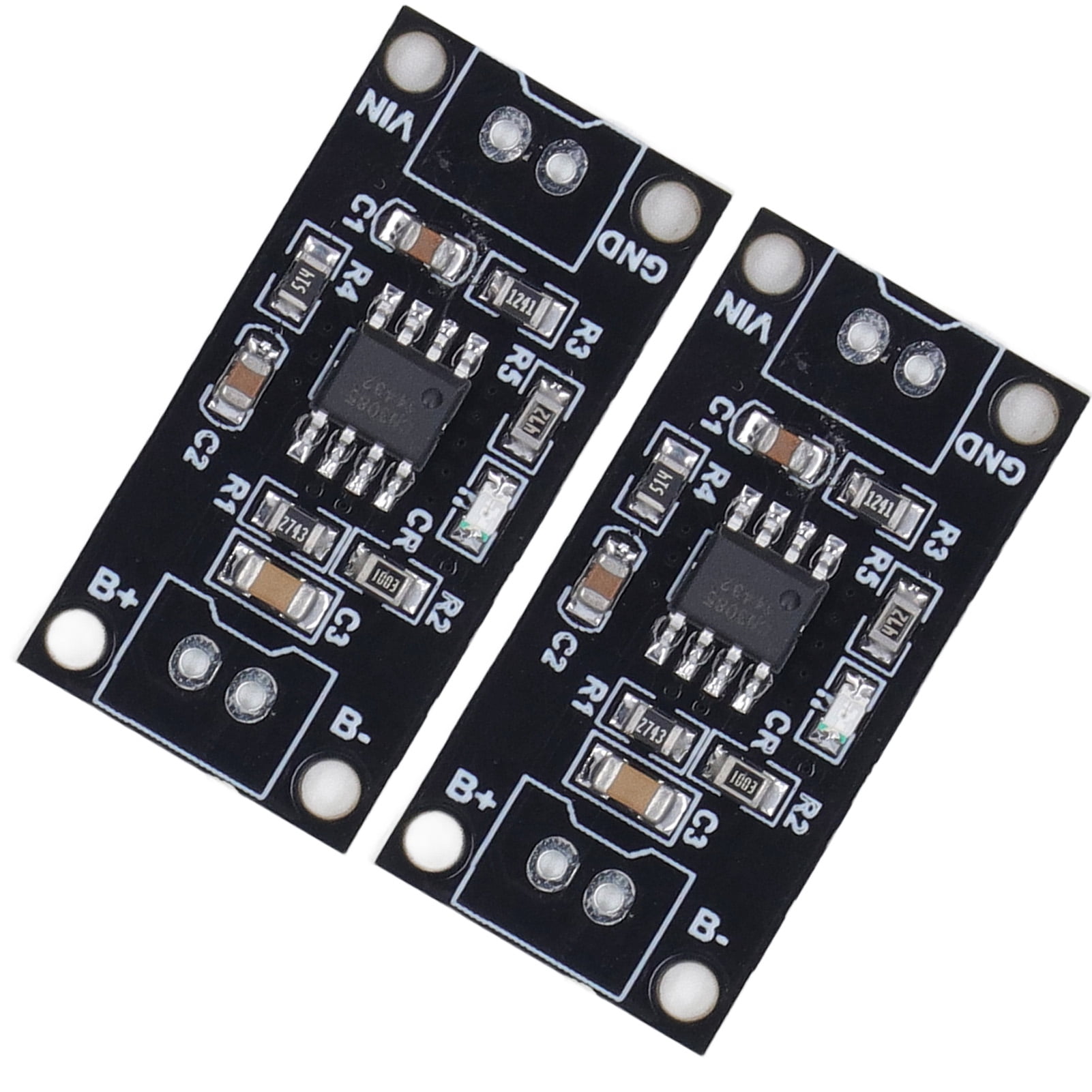 2Pcs 4.5V 1A Charging Module,PCB Board Wear Proof Compact Light Weight Short Circuit Protect NiMH Battery Charging Board Module