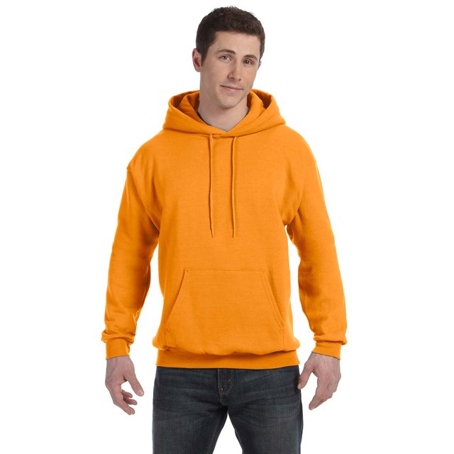 Le Hanes 78 oz EcoSmart 50/50 Pull à Capuche - ORANGE Sécurité - L