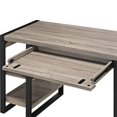 thumbnail image 4 of Scranton & Co 60" Storage Desk in Driftwood and Black, 4 of 6