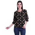 thumbnail image 2 of Moomaya T-Shirts Décontractés pour Femmes en Coton Grande Taille à Manches 3 /4 à Col Rond, 2 of 4