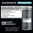 thumbnail image 3 of Clean Creatine HCl Powder - Pure Creatine Hydrochloride for Men & Women, Muscle Growth & Strength Building Power, Athletic Performance and Recovery, Vegetarian Friendly (Clean Citrulline -120 Capsules, 3 of 6