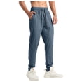thumbnail image 1 of WRKEKC Casual Pants for Men Casual Trendy Solid Color Multiple Pockets Drawstring Elastic Waist Relaxed Fit Versatile Stylish Comfortable Long Pants Men's Daily and Weekend Leisure, 1 of 9