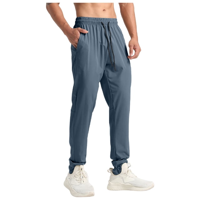WRKEKC Casual Pants for Men Casual Trendy Solid Color Multiple Pockets Drawstring Elastic Waist Relaxed Fit Versatile Stylish Comfortable Long Pants Men's Daily and Weekend Leisure