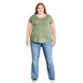 thumbnail image 2 of George Plus Women's V-Neckline Tee, 2 of 6