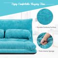 thumbnail image 4 of Giantex Adjustable Floor Sofa Bed with 6-Position Backrest for Reading and Gaming, Blue, 4 of 6