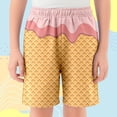 thumbnail image 2 of MIASHUI Shorts à Imprimé Graphique pour Garçons et Filles, Shorts de Plage Décontractés d'Été Confortables, Rose Pâle, 3-4 Ans, 2 of 4