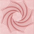 thumbnail image 1 of Ahgly Company Tapis d'Intérieur Lavable à la Machine, Carré, Transitionnel, Rose Gomme Balloune Rose, Tapis de Zone, 5 Pieds Carré, 1 of 7