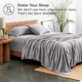 thumbnail image 4 of Bare Home Ultra-Soft Stretchy Sheet Set - Premium 1800 Collection - Deep Pockets - 3 Piece - Twin, Light Gray, 4 of 8
