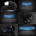 thumbnail image 4 of GRM Bike Seat Bike Saddle,Comfortable Bicycle Seat Replacement with Dual Shock, 4 of 4