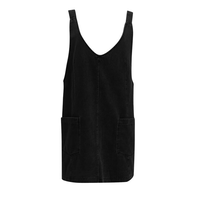 Robe Salopette 2025 pour Femmes Robes Robe en Denim Bretelles Poche Décontractée Robes Maxi pour Femmes Robe Mini Ajustable