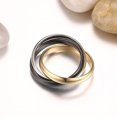 thumbnail image 3 of Bague Trinitaire Tricolore, Promesse de Fiançailles de Mariage, 3 of 4