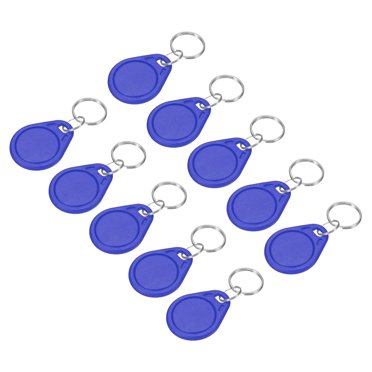 Unique Bargains 13.56MHz Read Only RFID Proximity IC Key Fobs Smart Token Tag Blue 12 Pack