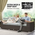 thumbnail image 4 of Outsunny Canapé d'Extérieur 3 Places avec Coussins, Sofa d'Extérieur, Gris, 4 of 10