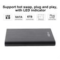thumbnail image 4 of USB 3.0 to USB2.0 SSD Case, External Portable Professional SSD Case Hard Drive Enclosure Hard Drive Case for Men Women for 2.5 Inch 7-9.5MMHDD and SSD Laptop Hard Drive, 4 of 7