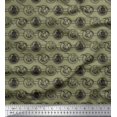 thumbnail image 1 of Soimoi Poly Georgette Fabric Bird,Fish & Ship Ocean Printed Fabric 1 Yard 42 Inch Wide, 1 of 3