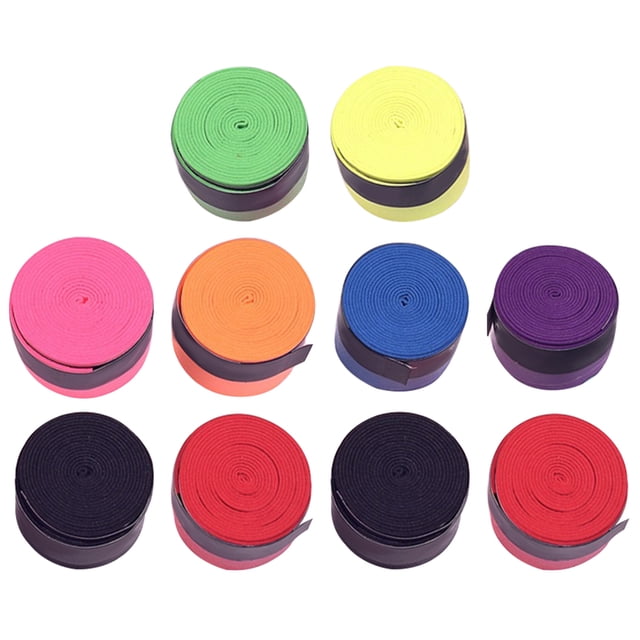 10 Rolls Tennis Racket Grip Tape Tennis Overgrip Tape Badminton Overgrip