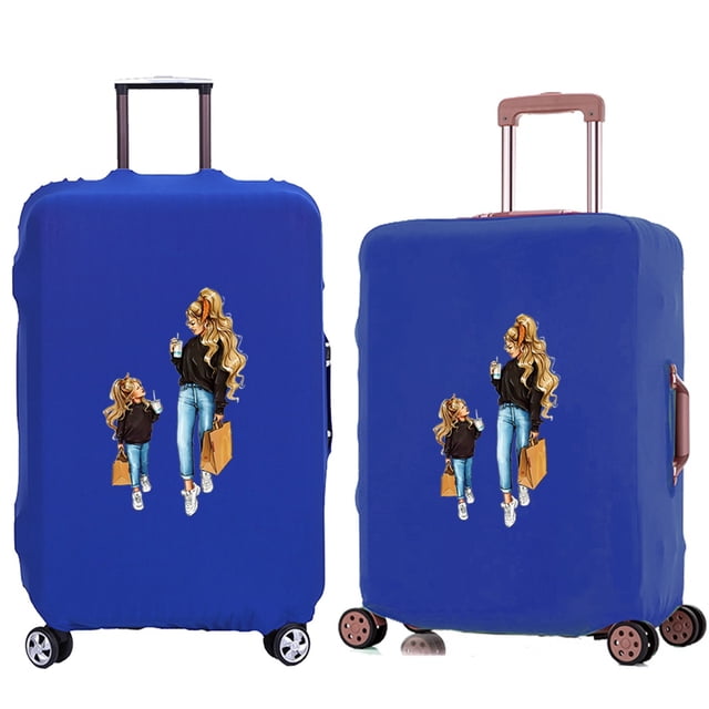Suitcase Protective Cover Trolley Travel Suitcase Elastic Dustroof Cover Apply To 18-28 Inch Luggage Mom Series Pattern 8Mom016 M